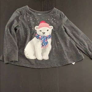 Old Navy long-sleeve polar bear shirt